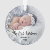 Premier Noël du bébé mignon (dos)
