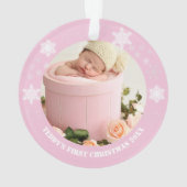Premier Noël du bébé rose mou (dos)