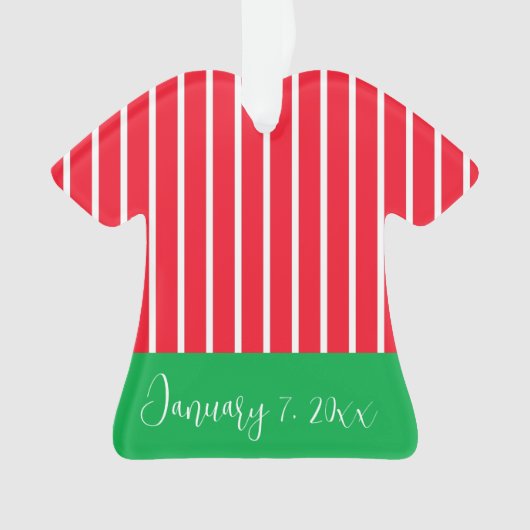 Premier Noël du Bébé Rouge Vert Blanc (devant)