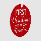 Premier Noël en Grand-mère rouge et blanc avec pho (devant)