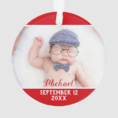 Premier Noël en Grand-mère rouge et blanc avec pho (dos)