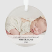 Premier Noël en grand-parents 2 photos (dos)