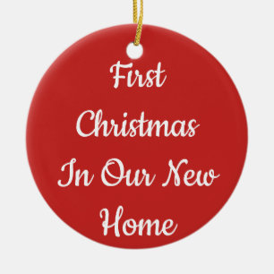 Premier Noël en notre nouvel ornement à la maison