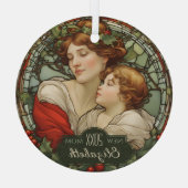 Premier Noël en nouvelle maman ornement de verre c (Verso)