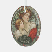 Premier Noël en nouvelle maman ornement de verre c (Avant gauche)