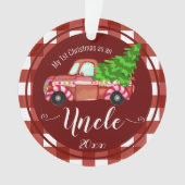 Premier Noël en photo d'oncle Red Truck (devant)