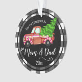 Premier Noël en tant que Camion Rouge Maman et Pap (devant)