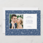 Premier Noël en tant que Carte photo de M. et Mme  (Dos)