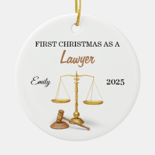 Premier Noël en tant que décorations de juriste, N