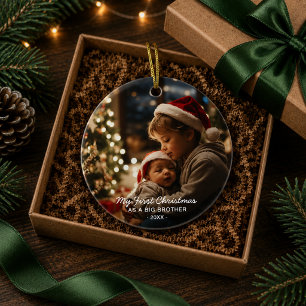 Premier Noël en tant que grand frère ornement