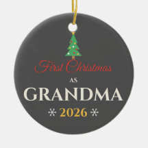 Premier Noël en tant que grand-mère 2026 Ornement