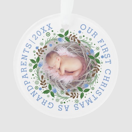 Premier Noël en tant que grands-parents arborant u (devant)