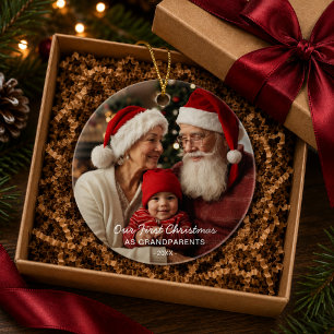 Premier Noël en tant que grands-parents Ornement p