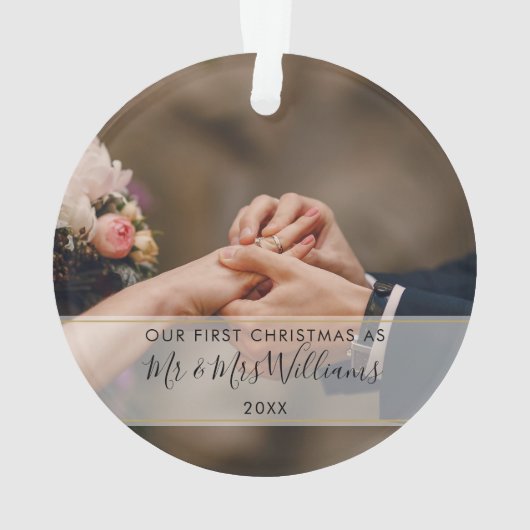 Premier Noël en tant que M. & Mme 2 Photo (dos)