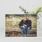 Premier Noël en tant que M. & Mme Carte photo de v (Debout devant)