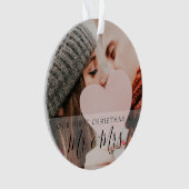 Premier Noël en tant que M. & Mme Photos (devant)