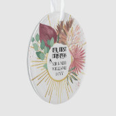 Premier Noël en tant que Monsieur & Madame Boho Pa (devant)