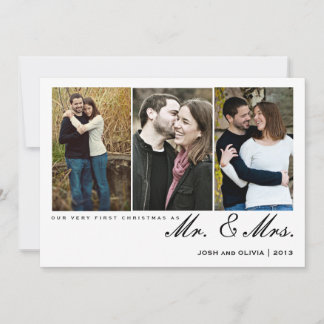 Premier Noël en tant que Monsieur. & Mme | Carte p