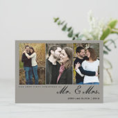 Premier Noël en tant que Monsieur. & Mme | Carte p (Debout devant)