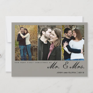 Premier Noël en tant que Monsieur. & Mme | Carte p