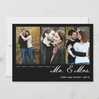 Premier Noël en tant que Monsieur. & Mme | Carte p