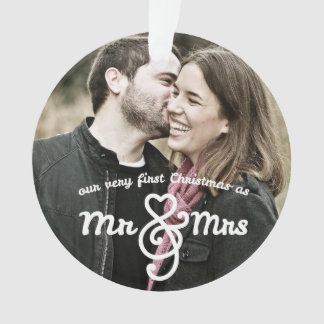 Premier Noël en tant que Monsieur. & Mme Ornament 