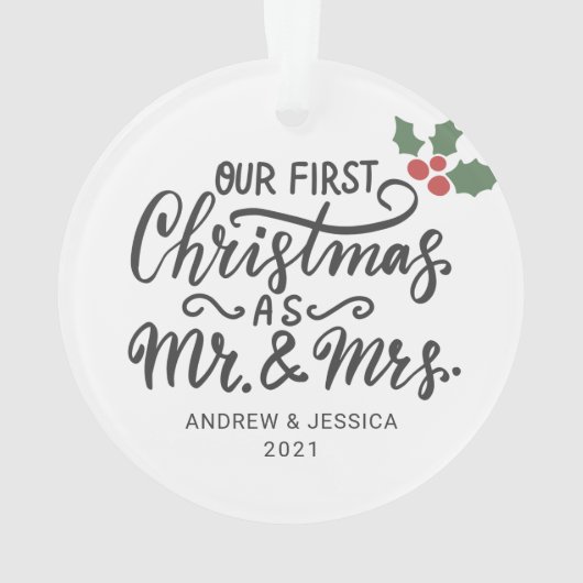 Premier Noël en tant que Monsieur. & Mme -Script | (dos)