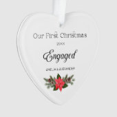 Premier Noël Engagé Acrylique Photo Ornament (devant)