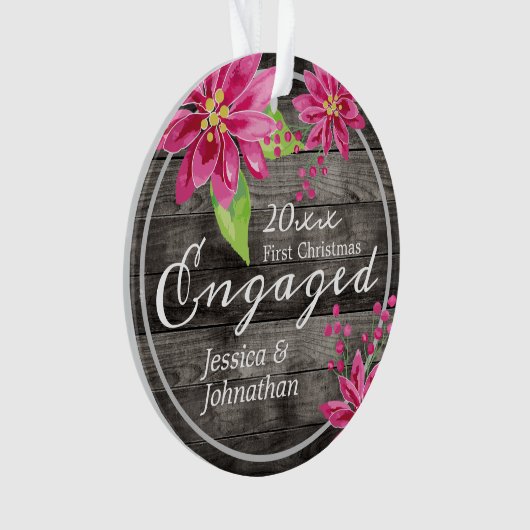 Premier Noël Engagé Floral Rustique (devant)