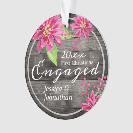 Premier Noël Engagé Floral Rustique (devant)