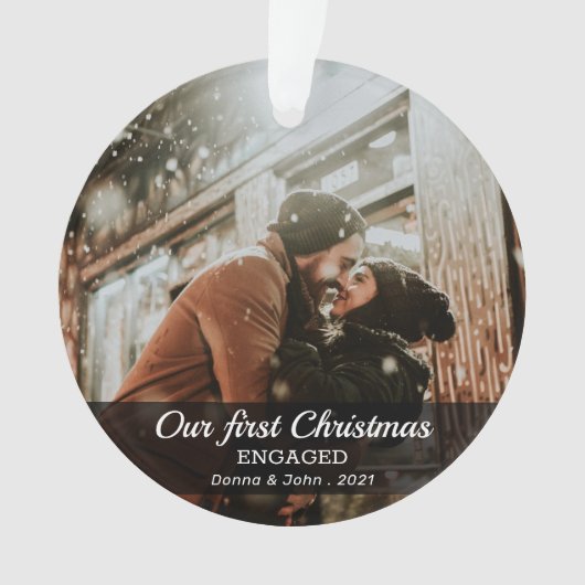 Premier Noël engagé photo minimale moderne (devant)