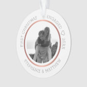 Premier Noël Engagé Photo Moderne Élégant (devant)