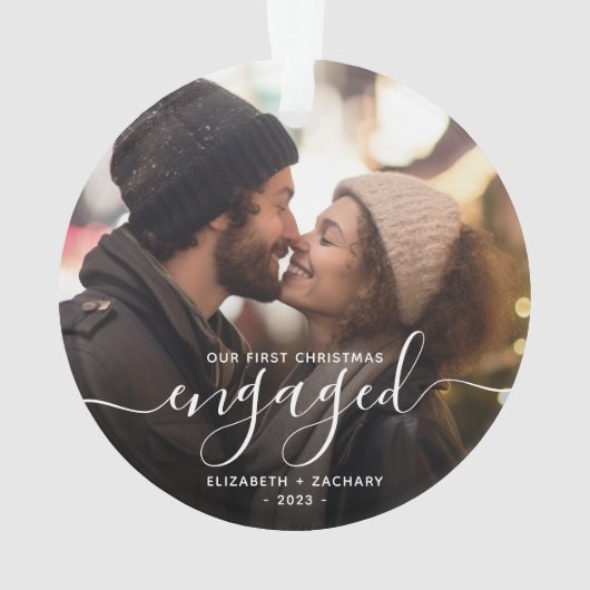 Premier Noël Engagé Photo Script blanc (dos)