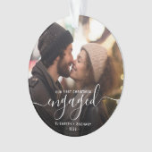 Premier Noël Engagé Photo Script blanc (devant)