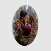 Premier Noël Engagé Wreath Fiançailles doré (devant)