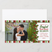 Premier Noël Ensemble Carte photo de vacances (Devant / Derrière)