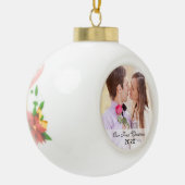 Premier Noël Ensemble Cercle Photo Ornement (Gauche)