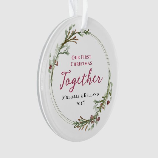 Premier Noël Ensemble Miniature de la couronne pho (devant)