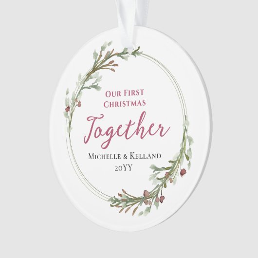 Premier Noël Ensemble Miniature de la couronne pho (devant)