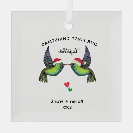 Premier Noël Ensemble Ornement - Inséparables (Verso)