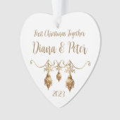 Premier Noël ensemble - ornement personnalisable (devant)