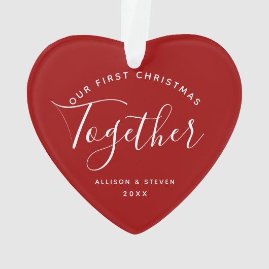 Premier Noël Ensemble Red Heart Couples Nom (dos)