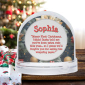 Premier Noël Floral Photo Globe de neige