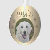 Premier Noël Gold Snowflake Puppet Photo (devant)