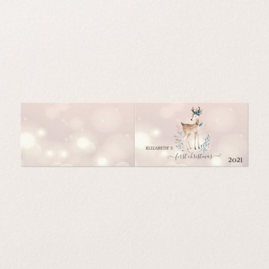 Premier Noël, Joyeux Cerf des Fêtes (Outside Unfolded)