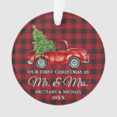 Premier Noël M. et Mme Truck Red Plaid (devant)