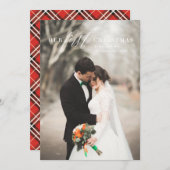 Premier Noël M. & Mme Carte photo de vacances (Devant / Derrière)