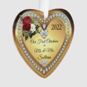 Premier Noël M. | Mme Gold Diamonds Keepsaké (devant)