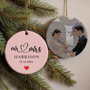 Premier Noël M. & Mrs Photo Brush Script