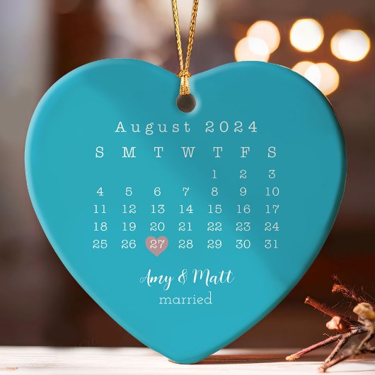 Premier Noël marié avec la date et la photo à l'ar